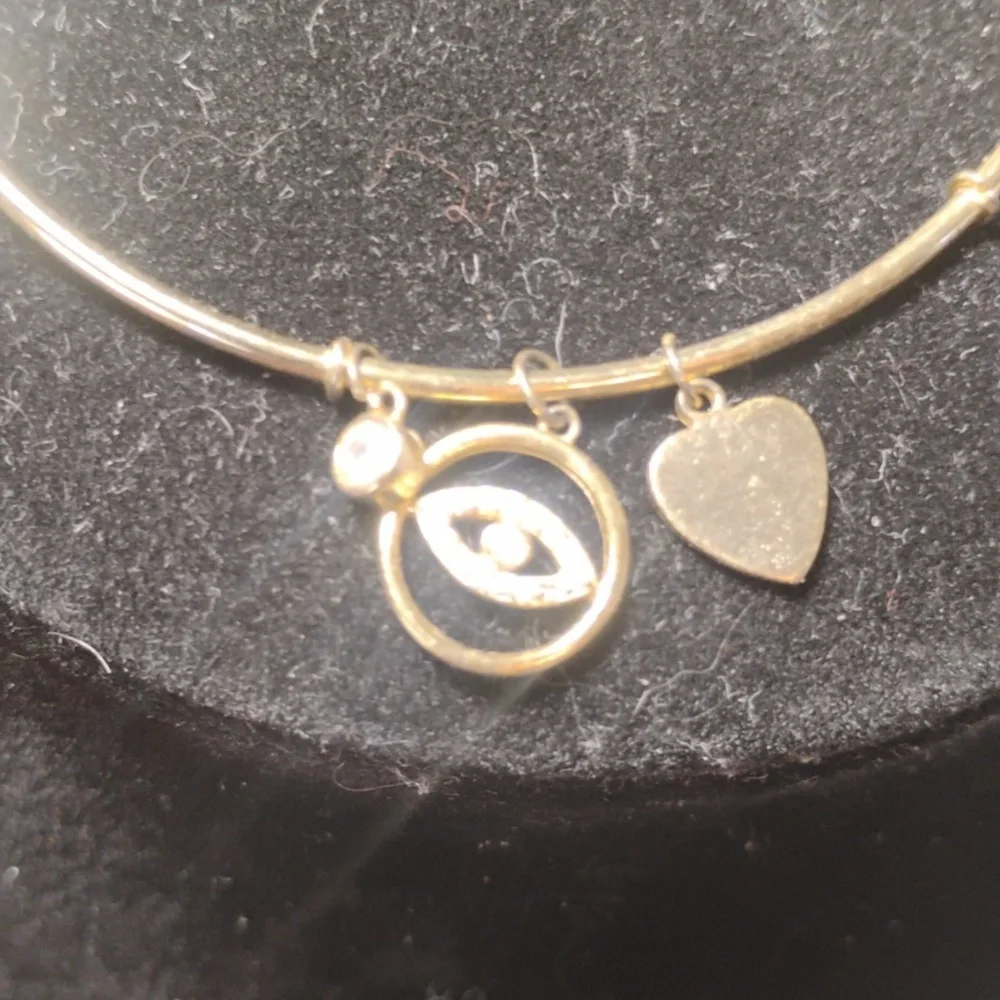 925 Stamped Everlasting Eye Charm Bracelet - Picture 2 of 7